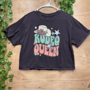Rodeo Queen Brown Cropped T-shirt